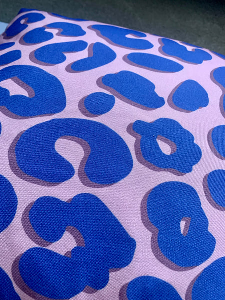 Blue Leopard cushion