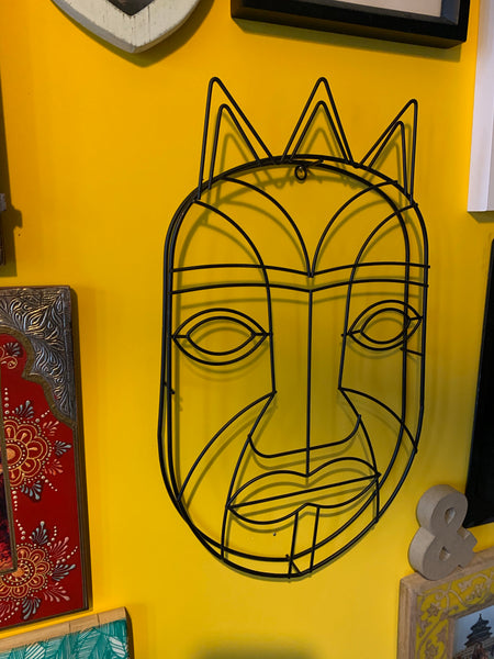 Tribal wire mask Wall art